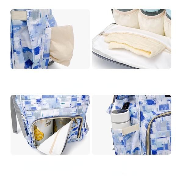 Factory Hot Sell Mommy Outdoor Travel Baby Diaper Bags Large Capacity with Kids Stroller Strap Backpack for Mom Mochila