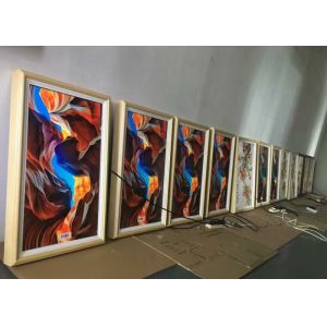 Wall Mount App Control Lcd Digital Signage Photo Frame For Museum