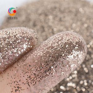 Bulk Ultra Thin Ultra Bright Brown Hexagonal Glitter Powder for Tile Grout