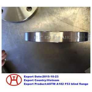 China UNS S32750 2507 1.4410 ASTM A182 F53 blind flange on sale