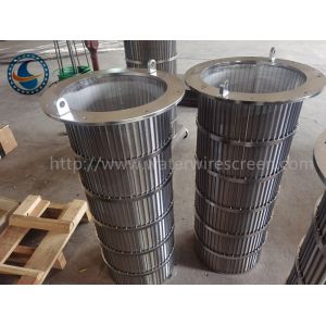 China Duplex Steel 2507 Wedge Wire Screen Continuous Slot Id 300mm on sale