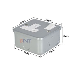 UK Power Standard New Style Wall Socket Panel with On/Off Switch Control