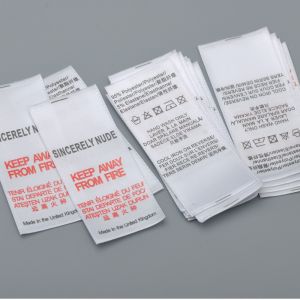 Custom Polyester garment label ribbon custom print clothing label