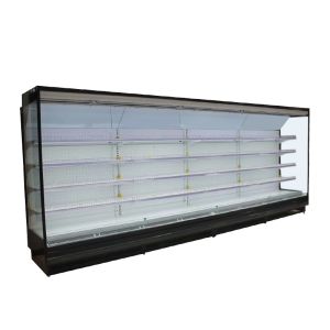 R22 Upright Open Front Chiller Milk Juice Display Refrigerator
