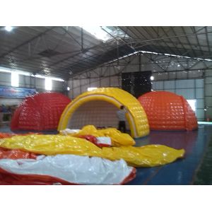 Water Proof 6m Diameter PVC Tarpaulin Inflatable Camping Tent With EN14960