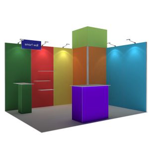 3x3 3x4 3x5 Portable Trade Show Booth Walls Modular SEG Fabric System
