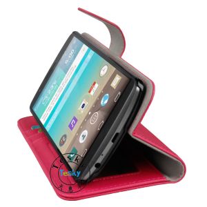 Wholesale Flip PU Leather Cover Folio Protective Case for LG G4