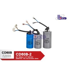 Cheap Single Phase Aluminum Electrolytic Capacitor Cable Length From 200mm To 250mm for sale