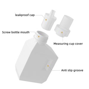 Empty PE Plastic Liquid Laundry Detergent Bottle 1L 2L Refillable