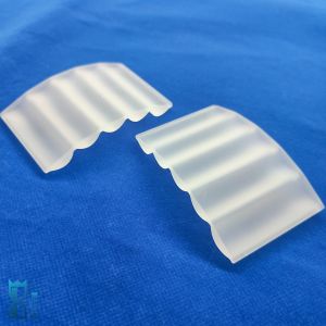 Factory High Performance Fused Silica Custom Irregular Frosted Quartz Sheet