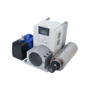 2.2kw Water Cooling Spindle Motor Kit 220v with 80mm Inverter and Maximum Torque