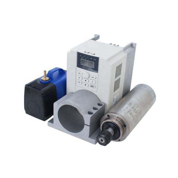 2.2kw Water Cooling Spindle Motor Kit 220v with 80mm Inverter and Maximum Torque