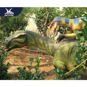 Silicon Rubber Realistic Dinosaur Models In Theme Park Corrosion Resistance