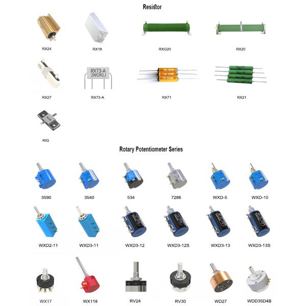 RX24 100W High Insulation Dynamic Gold Aluminium Braking Resistor Aluminum Housed Braking Resistor for Load Equipment