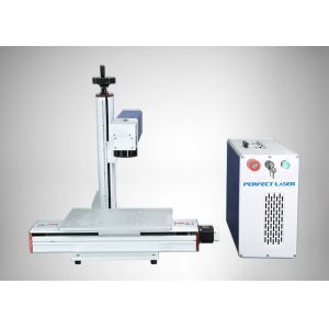High Speed Fiber Laser Marking Machine With Motorized X Axis , 3 Years Gurantee