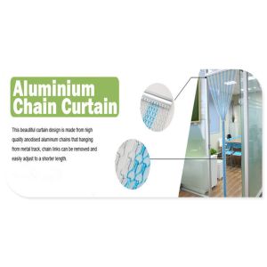 Hanging Metal Chain Fly Screens Aluminum Window Door Curtain 1.6 Mm Or 2.0 Mm