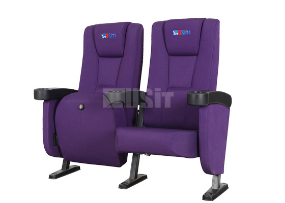Quality Elegant Style Full Upholstered Commercial Theater Seating With Strong Steel Structure wholesale