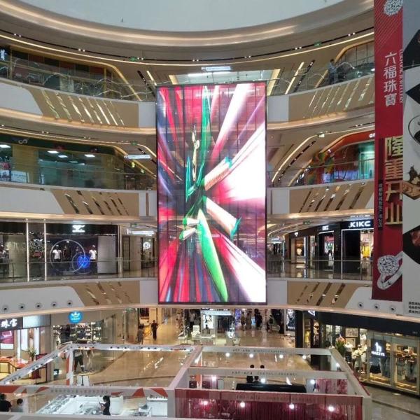 Quality 256x64 Flexible Transparent LED Screens Advertising LED Display Video Wall 1000x500mm wholesale