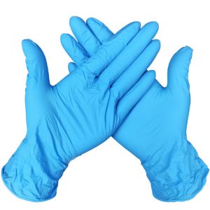 Elasticity Disposable Medical Gloves Powder Free Smooth Surface resisting acid