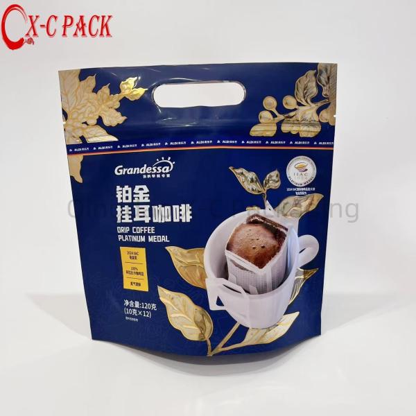 Custom Printing High Quality Sugar-Free Keto Instant Mushroom Collagen Coffee Powder Packaging Bag with Valve