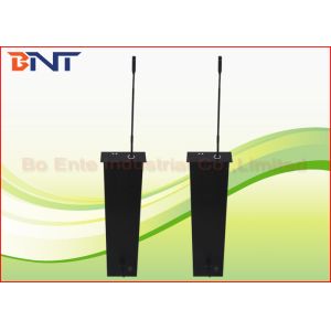 Matte Black Aluminum LCD Motorized Lift , Conference Audio System Microphone