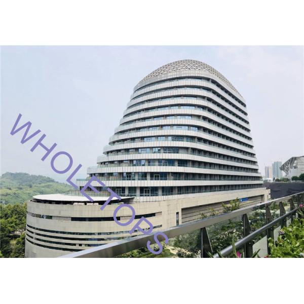 Quality High Strength 800×800mm 6.0mm Perforated Metal Panel Facade For Exhibition Center wholesale