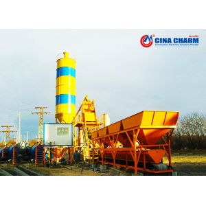 Hzs25 Foundation Free Concrete Mixing Plant With PLD800 Batching Machine