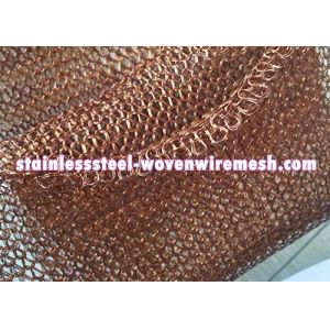 Fuchsia / Yellow Cooper / Brass Knitted Wire Mesh With Width 6 "- 30 " Wire