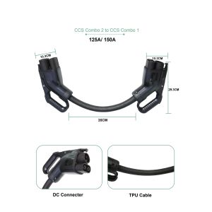 CCS Combo 2 to CCS Combo 1 DC EV Adaptor 150A 1000V DC Fast Charging CCS2 To