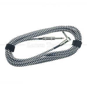 1M 3M 5M 1/4 Mono TS Jack Right Angle to Straight Music Instrument Accessory Amp