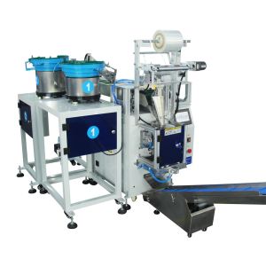 Cheap Automatic Screw Spare Part Counting Packaging Machine With Two Vibration Bowl Conveyor Hardware Packing Machine Feeder for sale