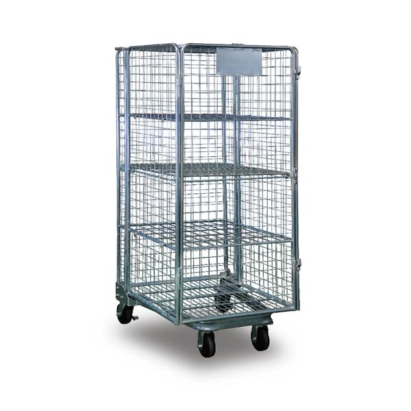 Torin SWK1014 High Quality Galvanized Steel Foldable Wire Mesh Storage Tray Cage Cage Warehouse Wire Container