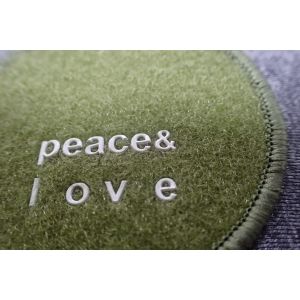 Custom Sew On Rubber Logo Patches With 3D Silicon High Frequence