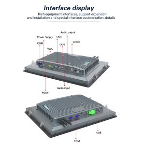 10.1 Fanless Industrial Panel Pc J6412 IP65 Waterproof All In One Pc Android X86