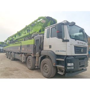 China Max Theoretical Output 180m3/h Second Hand Pump Truck with Product Zoomlion and Gross Mass 55000kg from Zoomlion on sale