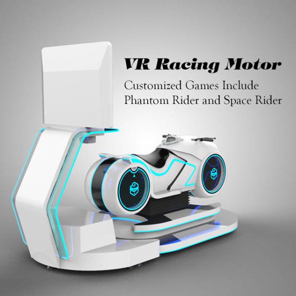 Eye - Catch Appearance Car Driving VR Simulator / Motorcycle Racing Machine