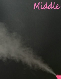 Pink Household Moist Air Humidifier , Fog Nozzle Design Air Mist Humidifier