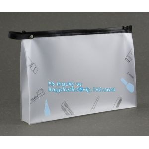 Matte Clear Soft Plastic Clothes Storage Bag Zip lock Slider Seal Reclosable