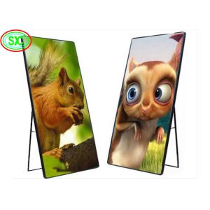P1.86 RGB Color LED Floor Standing Poster Display For Supermarkets, Hotels And