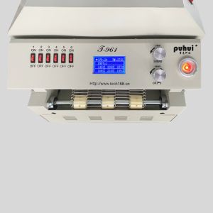 T961 Desktop Reflow Oven with Conveyor 730*230mm 6 temp Zones 3.5KW Soldering