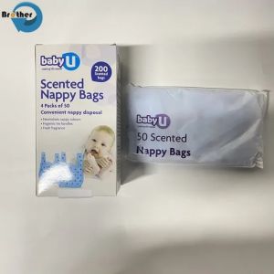 Cheap Hot Selling Manufacturers High Quality Plastic Packaging Baby Diaper Bag Nappy Collection Bag for sale