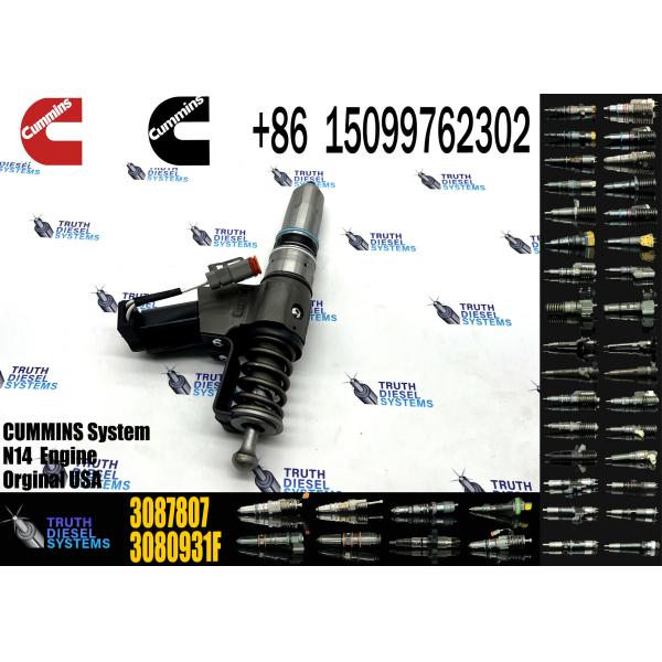 common rail fuel injector 3411764 3087733 3087807 3087560 3411766 3083846 3083622 3411759 for Cum-mins Engine N14