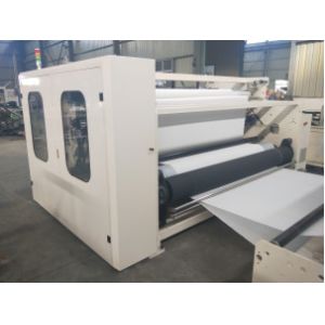 Log Saw Toilet Paper Rewinding Machine 11kw Multiple Rolls Packing Mach 380V