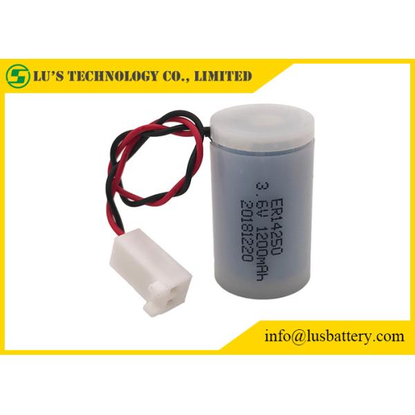Quality 1/2AA 1200mah Lithium Battery ER14250 With Plastic Case And Connector Customized wholesale