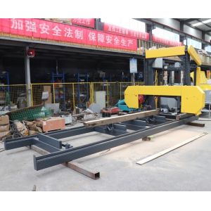 36 Inch To 60 Inch Portable Horizontal Band Sawmill With Trailer Timber Sawmill
