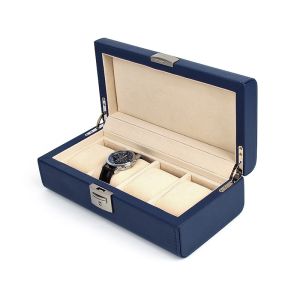 Multiple Colors Rectangle Leather Gift Box 4 Slot Watch Box SGS Certificated
