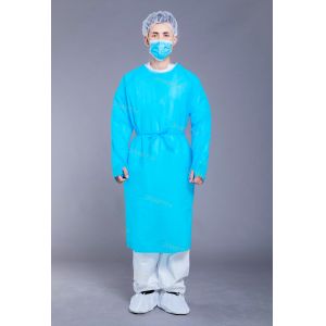 China Ultrasonic Waterproof 35gsm Disposable Gowns For Patients on sale