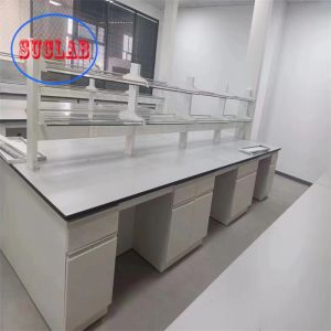 China Epoxy Resin Board Chemistry Lab Bench Phenolic Resin Sheet Counter Tops Multi Functional Socket on sale