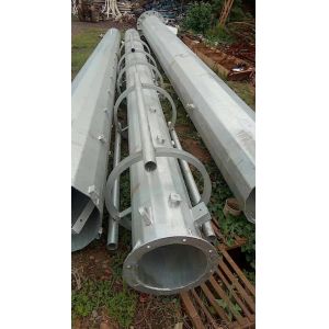 PLS Pole 56m BTS Self Supporting Antenna Tower