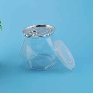 Empty Ring Pull Tab Lids 30g 650ML Plastic Food Cans